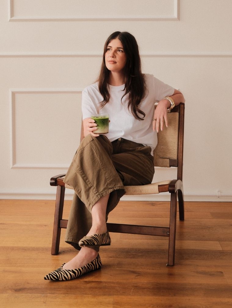 Magic Matcha founder Coryn preparing ceremonial Okumidori matcha